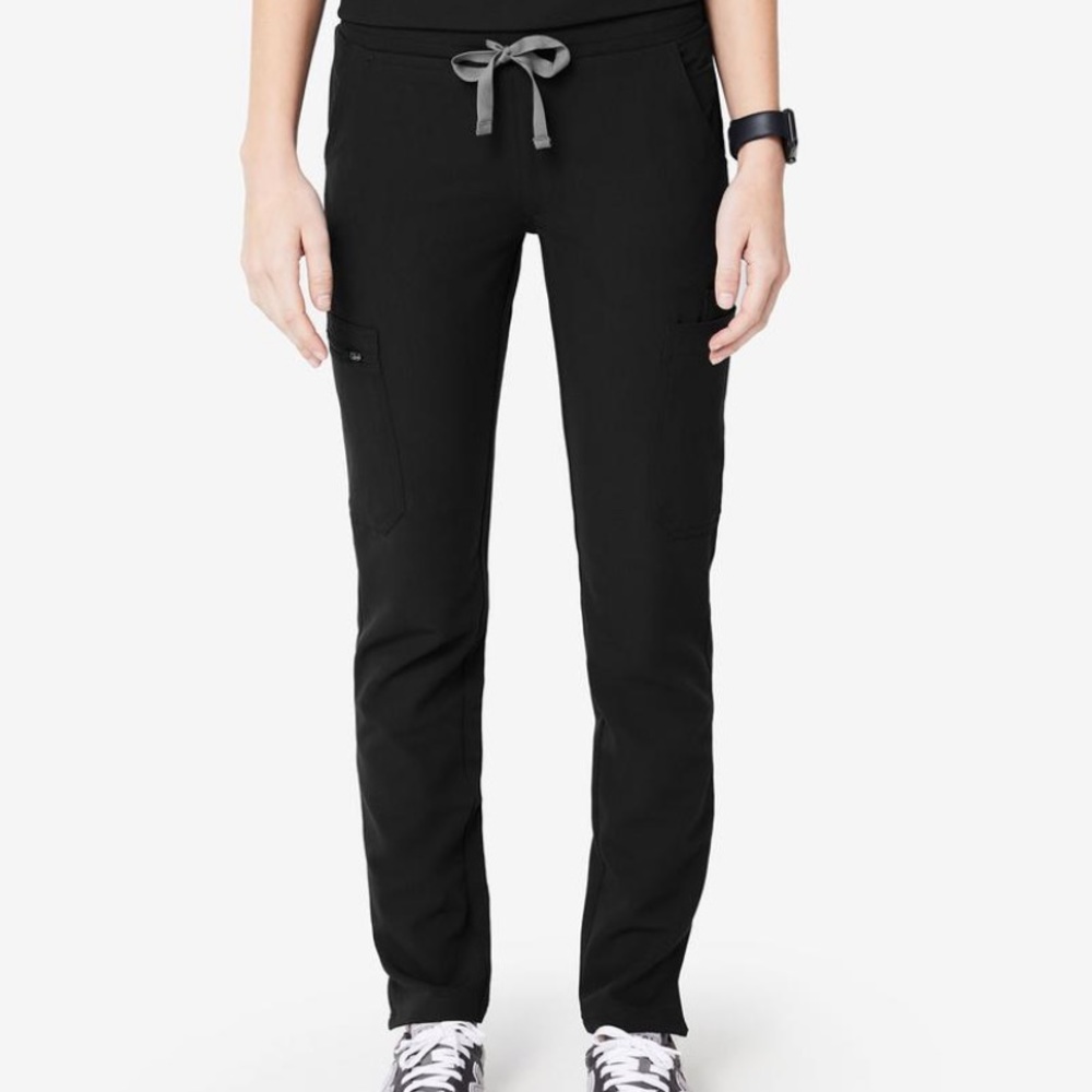 Figs skinny black scrub pants
